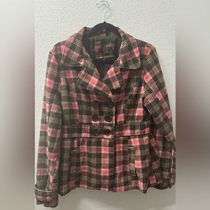 Women’s plaid coat